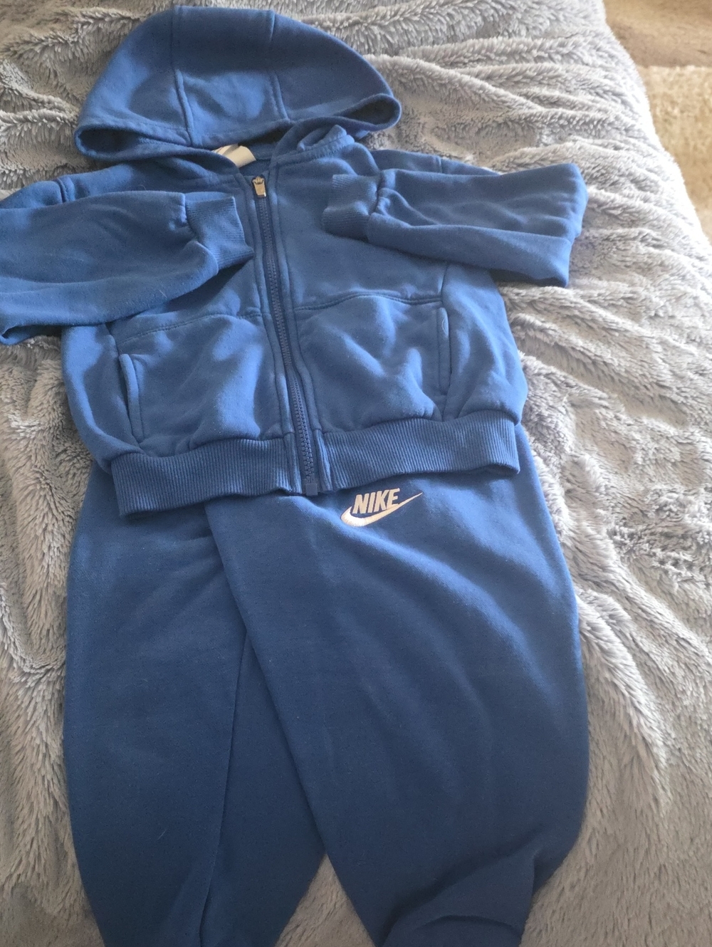 Nike Kids Royal Blue Hooded Zip Jacket